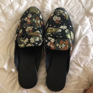Urban outfitters patterned mules